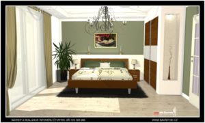 Návrh a realizace ložnice v zámeckém stylu